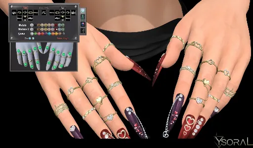 .: Set Rings Amber :.