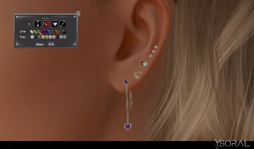 .: Earrings Angel's heart :.