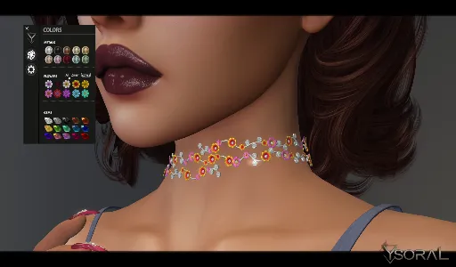 .: Necklace Flora :.