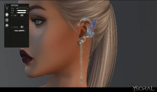 .: Earrings Butterfly X:.