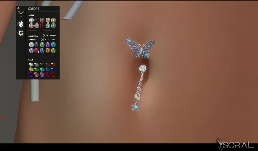 .: Belly Piercing Butterfly X:.