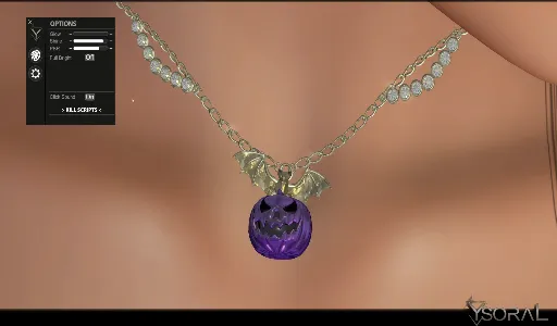 .: Necklace Bat Pumpkin :.