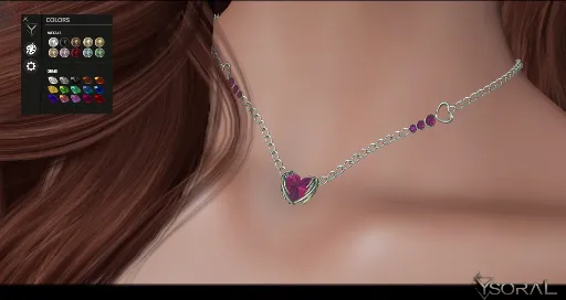 .: Necklace Angel's heart :.